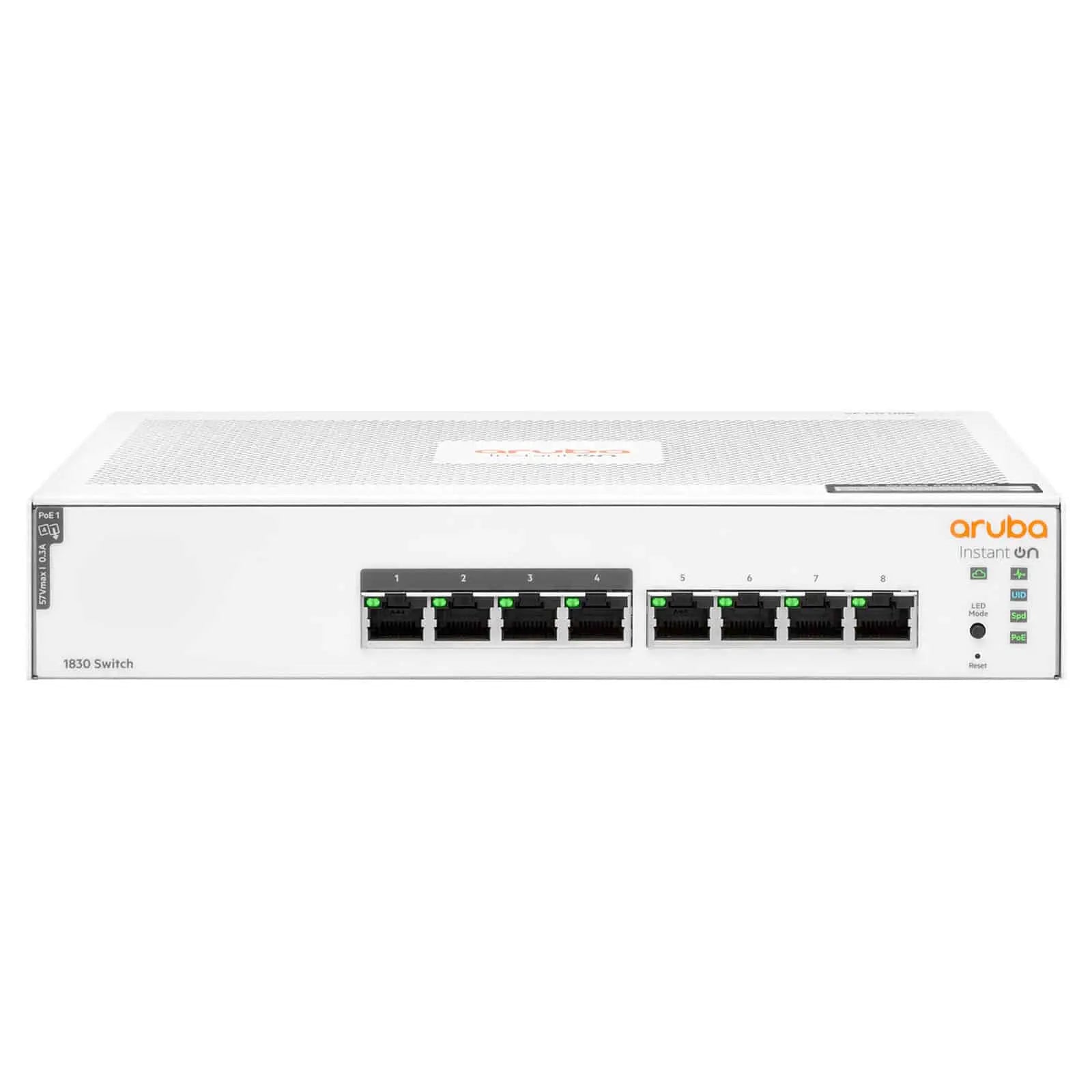 Switch Aruba Instant On 1830 8G 4p Classe 4 PoE 65 W (JL811A) Connecto.ma